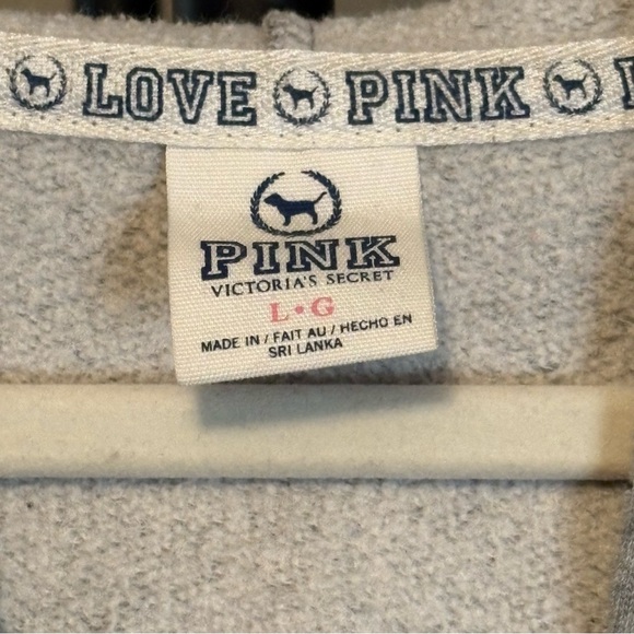 Victoria's Secret “PINK 1986” Gray Hoodie Sweater circa 2007 - Picture 7 of 9